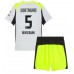 Maillot de foot Borussia Dortmund Ramy Bensebaini #5 Extérieur vêtements enfant 2025-26 Manches Courtes (+ pantalon court)
